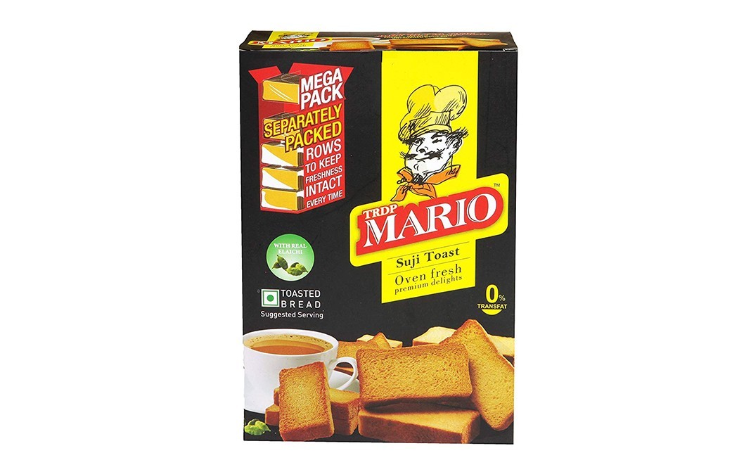 TRDP Mario Suji Toast Oven Fresh Premium Delights   Pack  425 grams